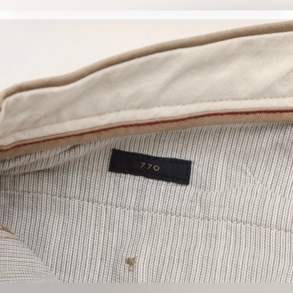 J. Crew 770 Khaki Chinos with Embroidered Lighthouses Size:33/30